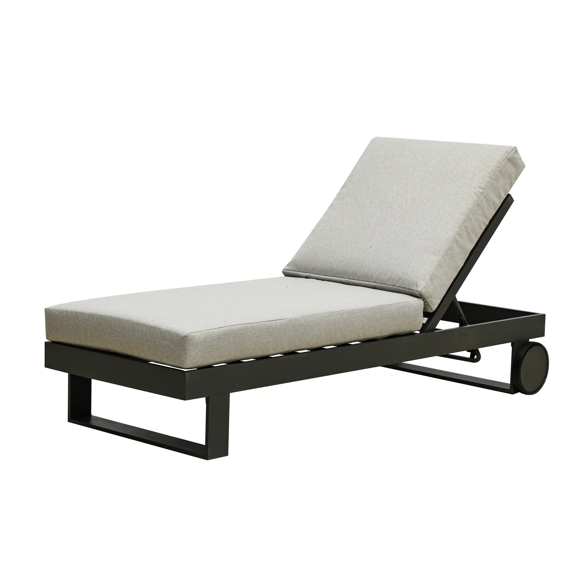 Maze - Vancouver / New York Aluminium Sunlounger - Dove Grey - Blythe Living