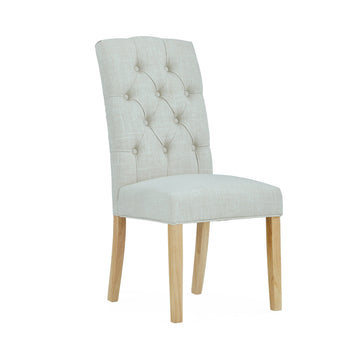 Normandy Upholstered Dining Chair Natural - Blythe Living