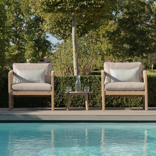 Maze - Martinique Rope Weave Lounge Set with Round Coffee Table - Blythe Living