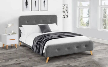 Astrid Curved Retro Buttoned Bed - Blythe Living