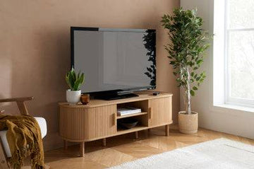 AXEL FLUTED TV UNIT OAK - Blythe Living
