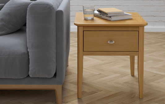 Bath Oak Lamp Table - Blythe Living