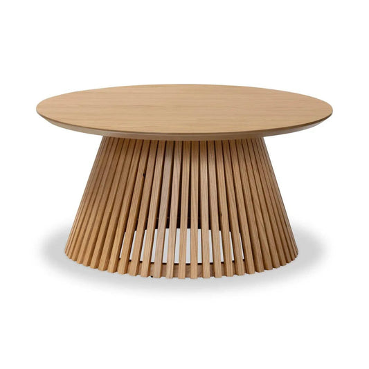 Best Soho Oak Slatted Round Coffee Table Online