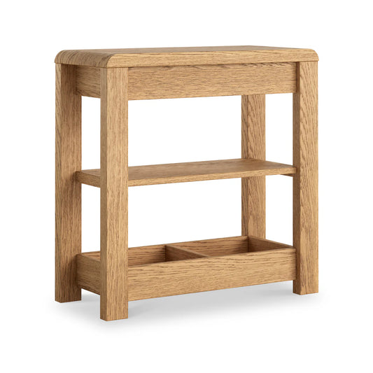 Best Thurlestone Curved Oak Slim Sofa Side Table at Low Cost