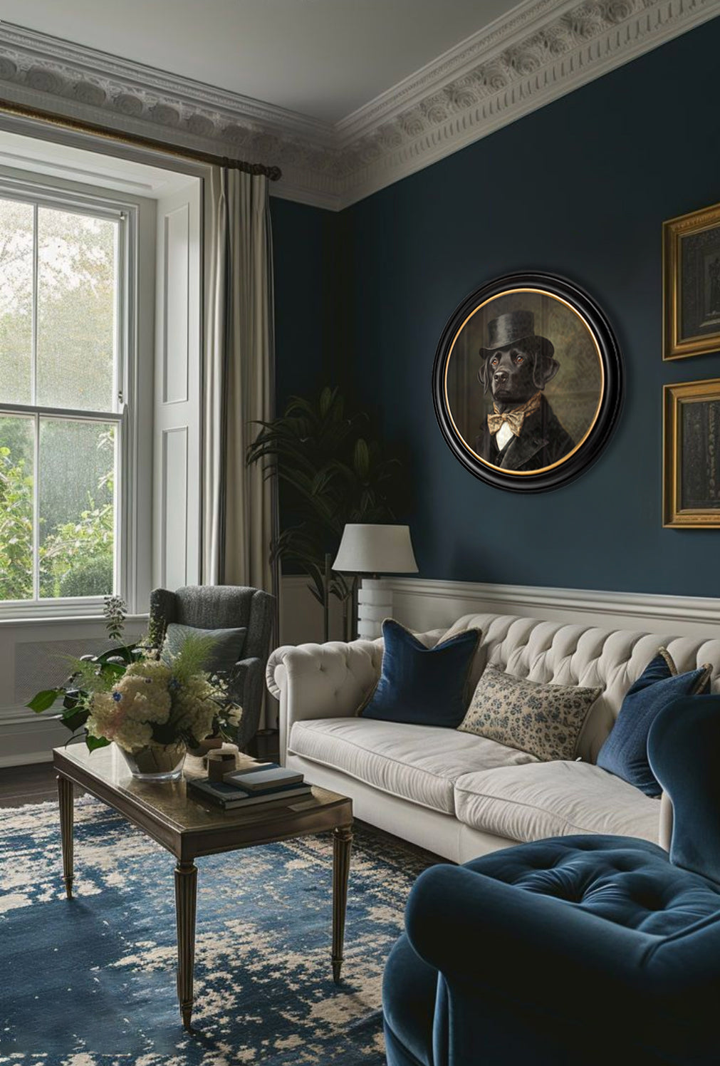 Lord Wagsalot - Oxford round frame - Blythe Living