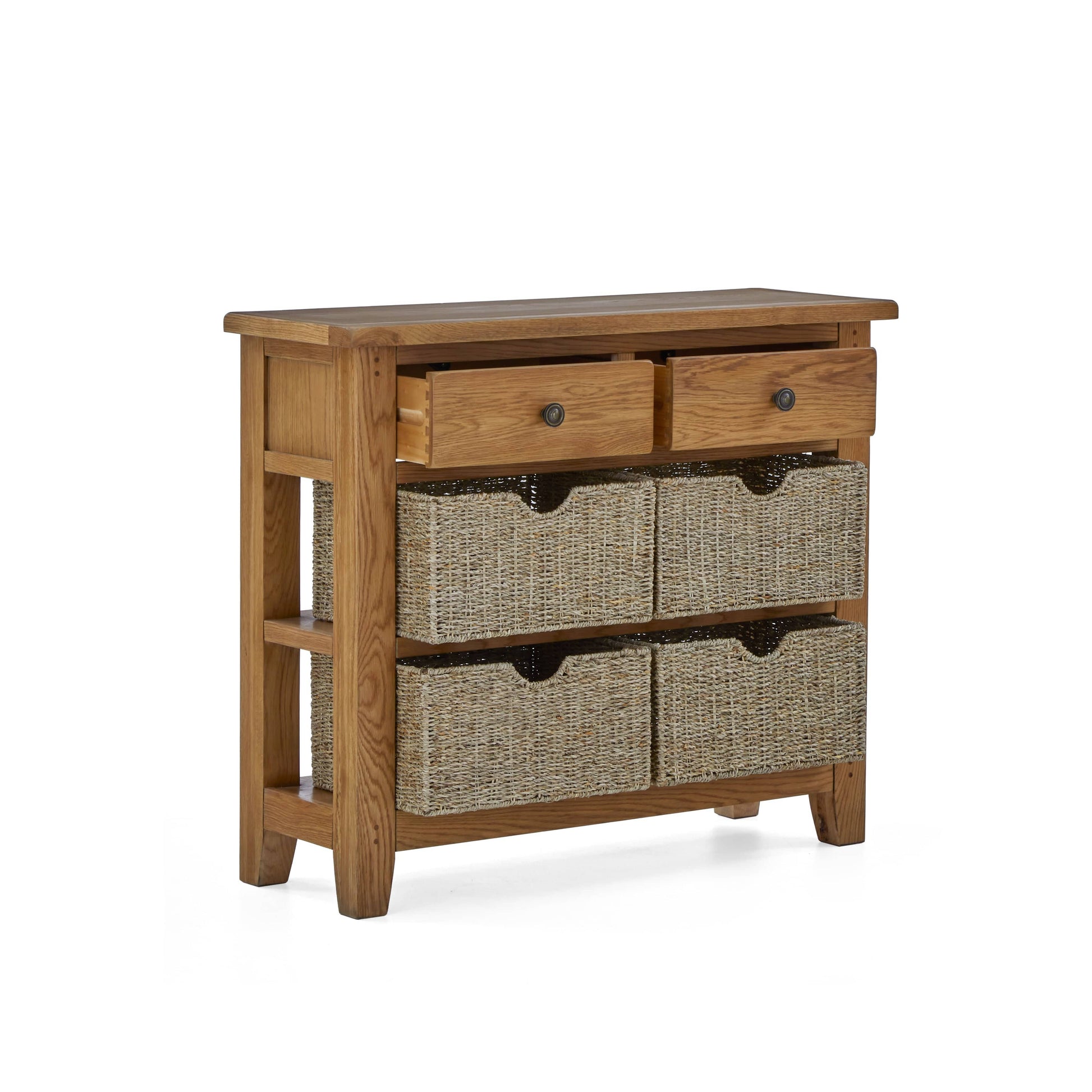 Burford Console Table With Basket