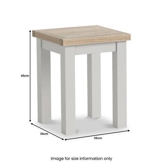Buy Modern Country Side Table Stone Grey Online