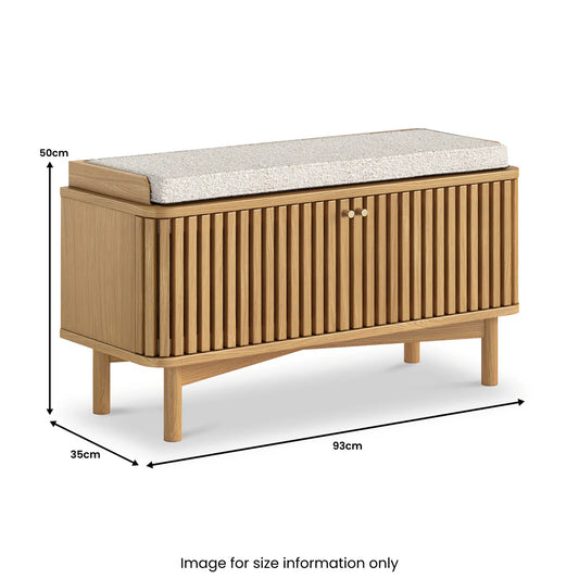 Buy Soho Oak Storage Bench Online