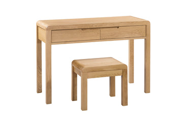Curve 2 Drawer Dressing Table & Stool - Blythe Living