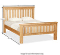 Salisbury Oak Slatted Bed Frame - Blythe Living