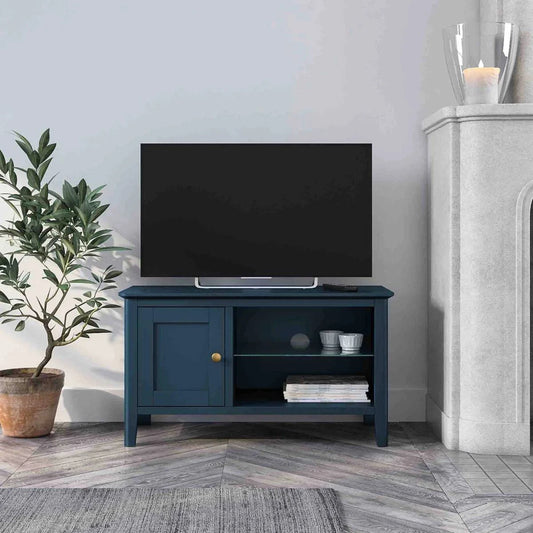 Harrogate Blue 90cm TV Stand - Blythe Living