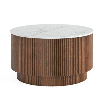 Harvard Coffee Table with Marble Top - Blythe Living