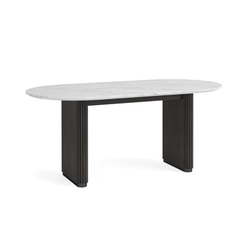 Lucas Dining Table with Marble Top - Blythe Living