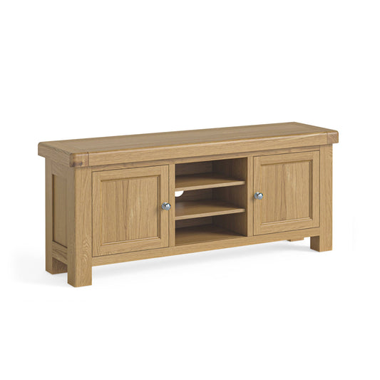Normandy Oak 140cm Wide TV Unit - Blythe Living