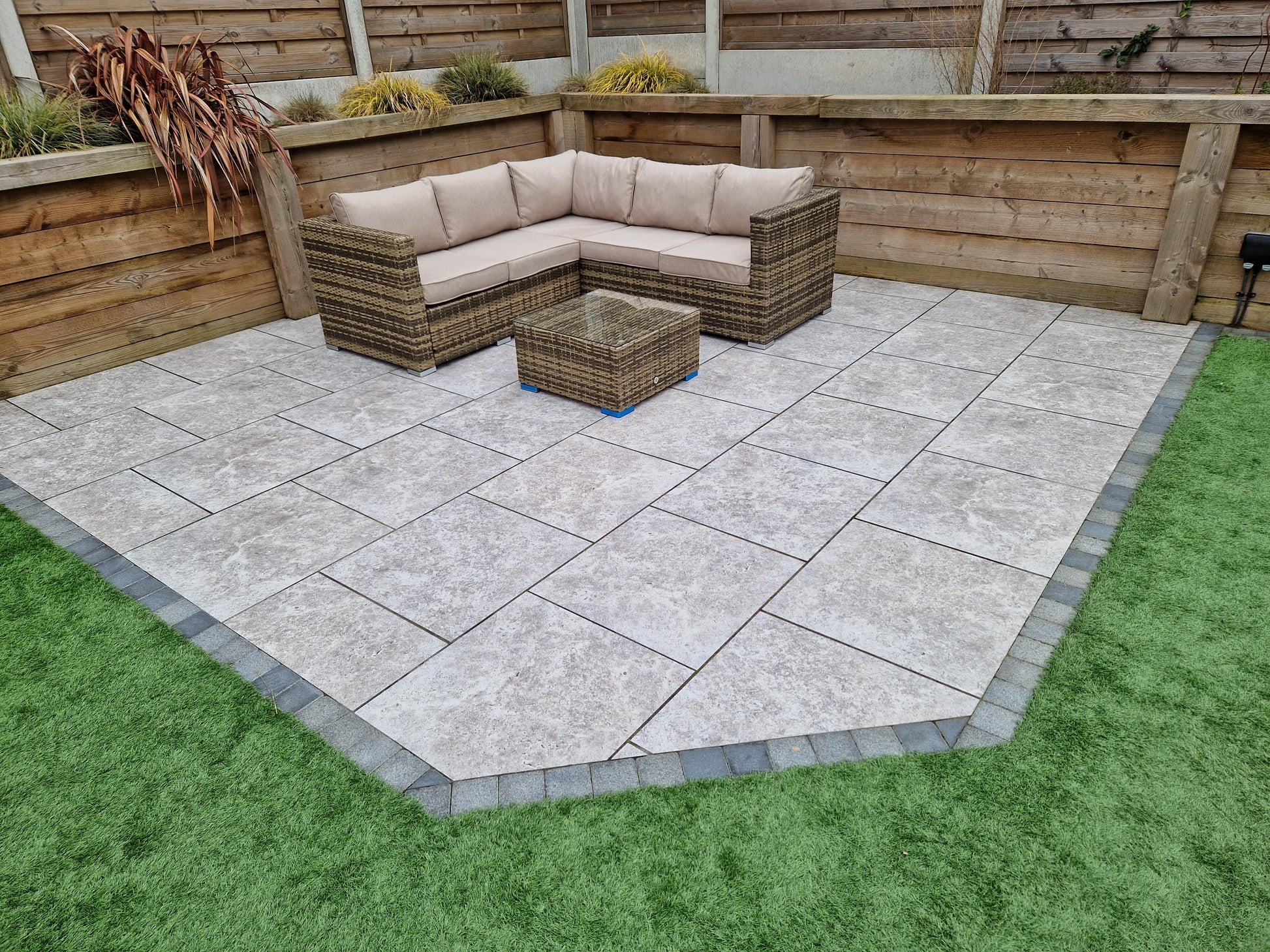 Georgia Corner Sofa Set Mixed Brown - Blythe Living