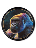 Gorilla Print 'Power' by Amy Ansell - Oxford Round Frame - Blythe Living