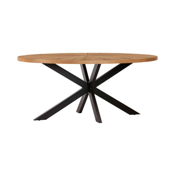 Viento Oak Oval Dining Table - Blythe Living