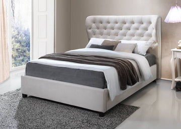 Infinity Cream Bed Frame - Blythe Living