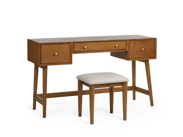 Lowry Dressing Table & Stool Set - Blythe Living