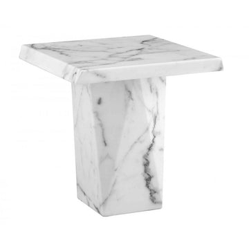 Rhine Marble Lamp Table - Blythe Living