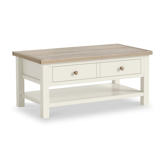 Modern Country Coffee Table With Shelf