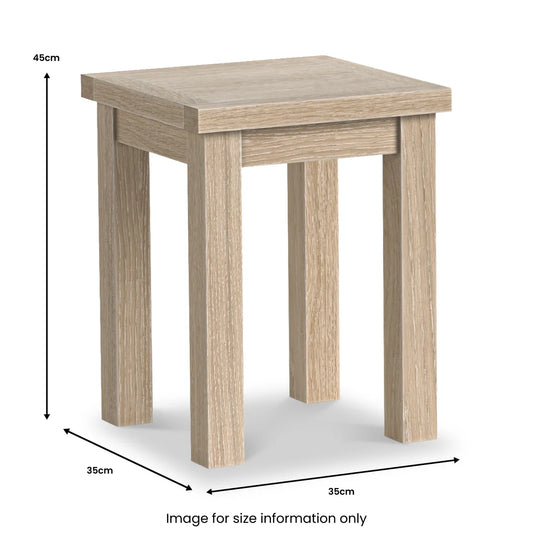 Modern Country Oak Side Table - Blythe Living