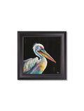 Pelican Print 'Pierre' by Amy Ansell - Black Square Frame - Blythe Living
