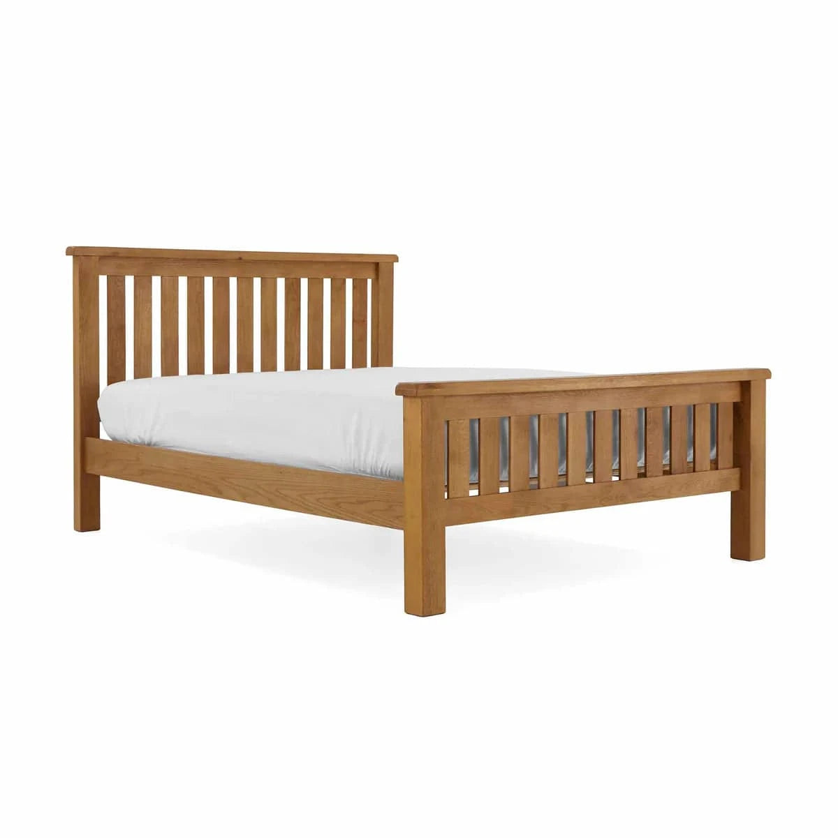 Salisbury Oak Slatted Bed Frame - Blythe Living