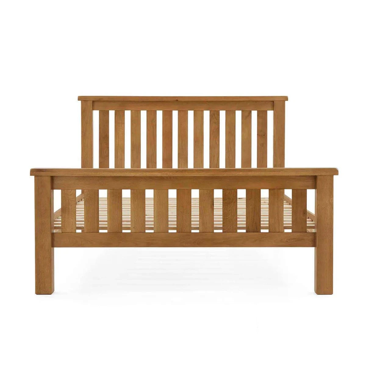 Salisbury Oak Slatted Bed Frame - Blythe Living