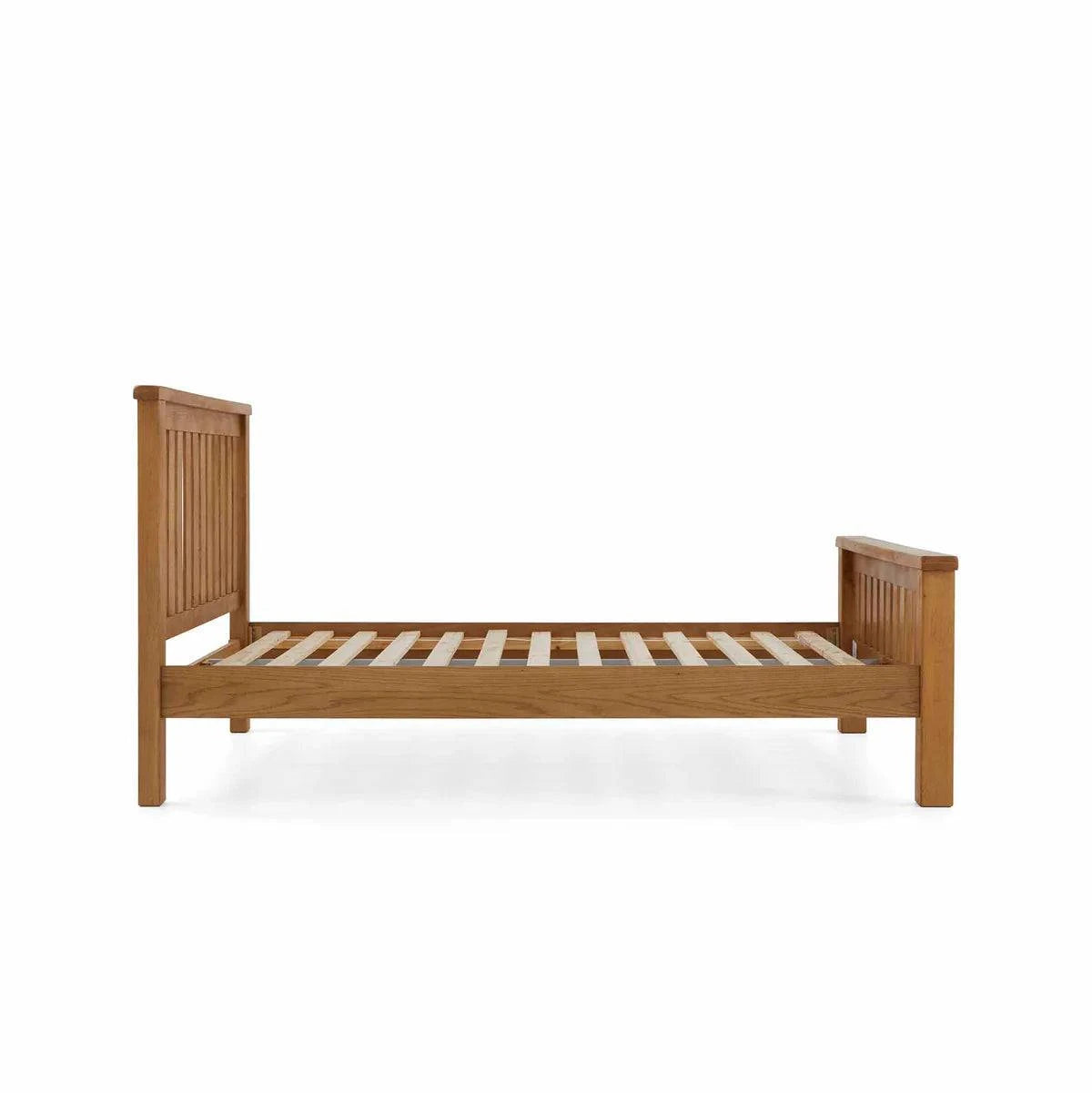 Salisbury Oak Slatted Bed Frame - Blythe Living