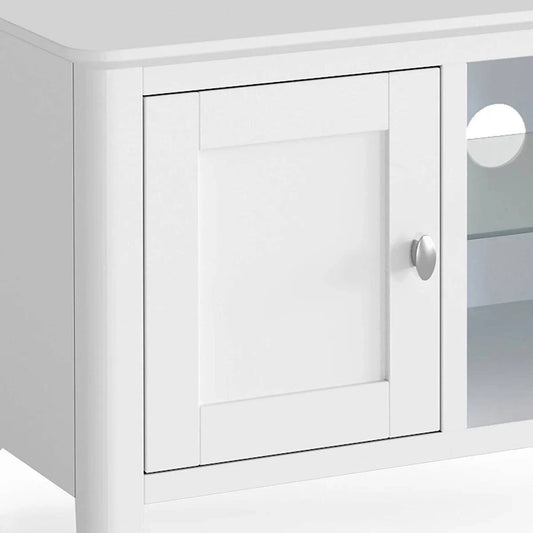 Hampstead White Small TV Unit - Blythe Living