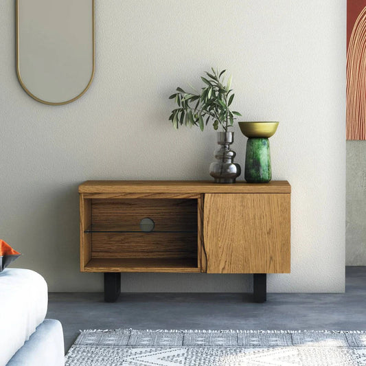 Jersey Oak Small TV Unit - Blythe Living