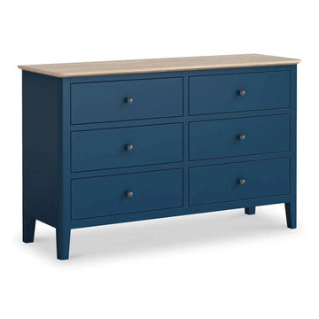 Marlow Navy 6 Drawer Chest - Blythe Living