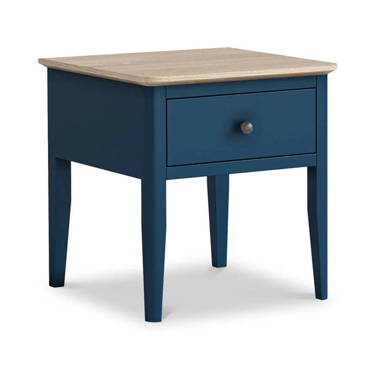 Marlow Navy Lamp Table - Blythe Living