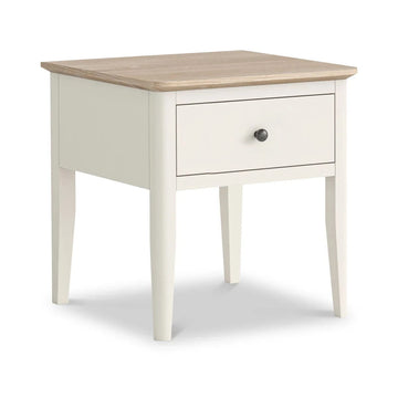 Marlow White Lamp Table - Blythe Living