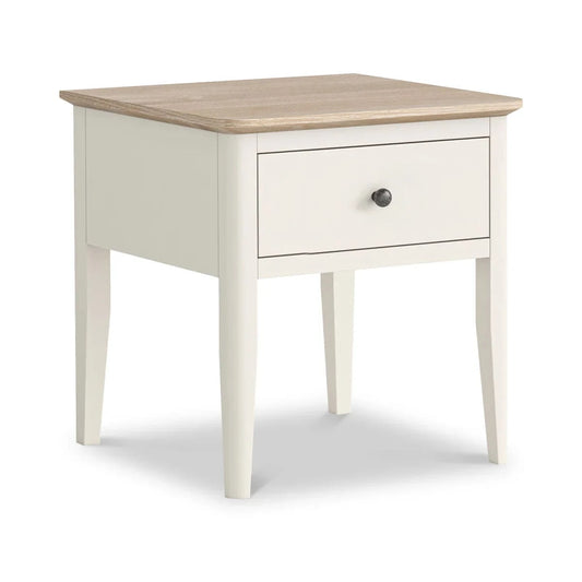 Marlow White Lamp Table - Blythe Living