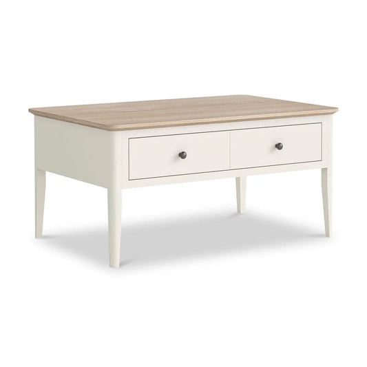 Marlow White Coffee Table - Blythe Living