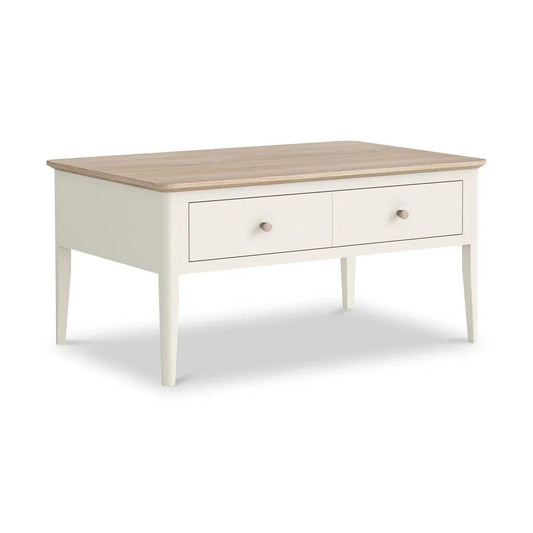 Marlow White Coffee Table - Blythe Living