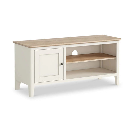 Marlow White 110cm TV Unit - Blythe Living