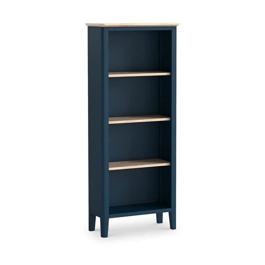 Marlow Navy Slim Bookcase - Blythe Living
