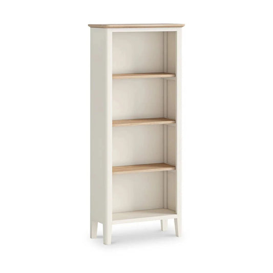 Marlow White Slim Bookcase - Blythe Living