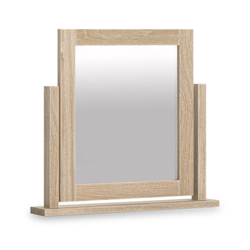 Modern Country Washed Oak Vanity Mirror