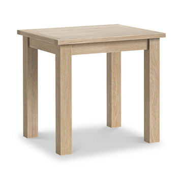 Modern Country Washed Oak 80cm Bistro Dining Table