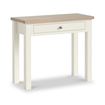 Modern Country Single Drawer Dressing Table - Coconut White