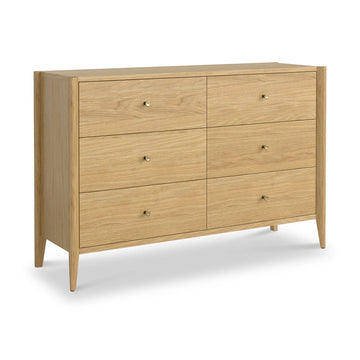 Paris Oak 6 Drawer Chest
