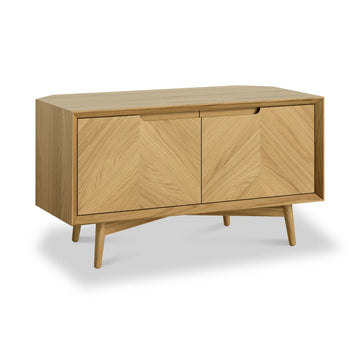 Valencia Oak 2 Door Corner TV Unit