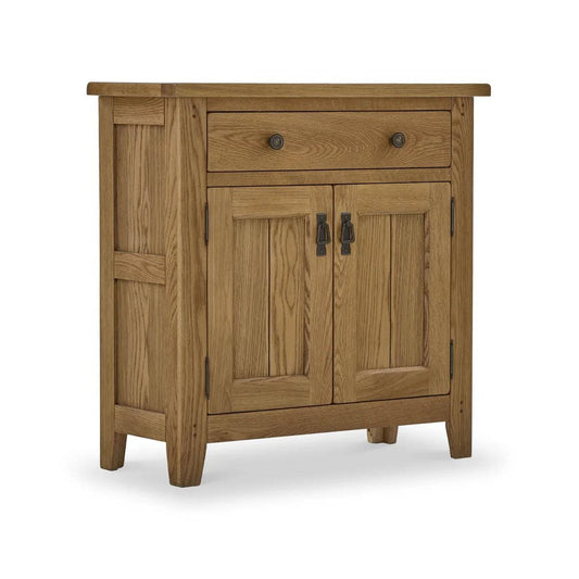 Burford Oak Mini Sideboard with Top Drawer - Blythe Living