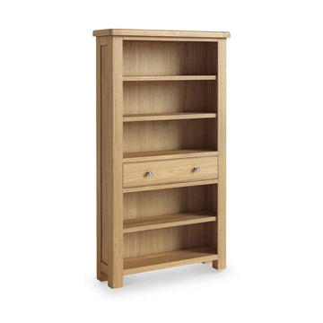 Normandy Oak 5 Shelf Large Bookcase - Blythe Living