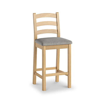 Normandy Oak Grey Bar Stool - Blythe Living