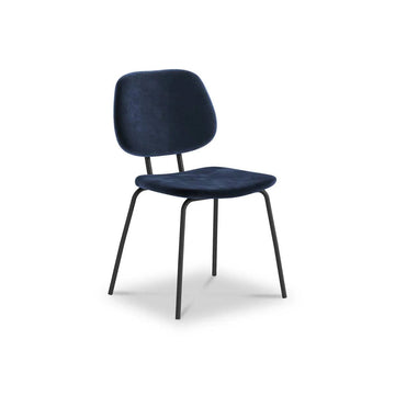 Lily Navy Velvet Dining Chair - Blythe Living